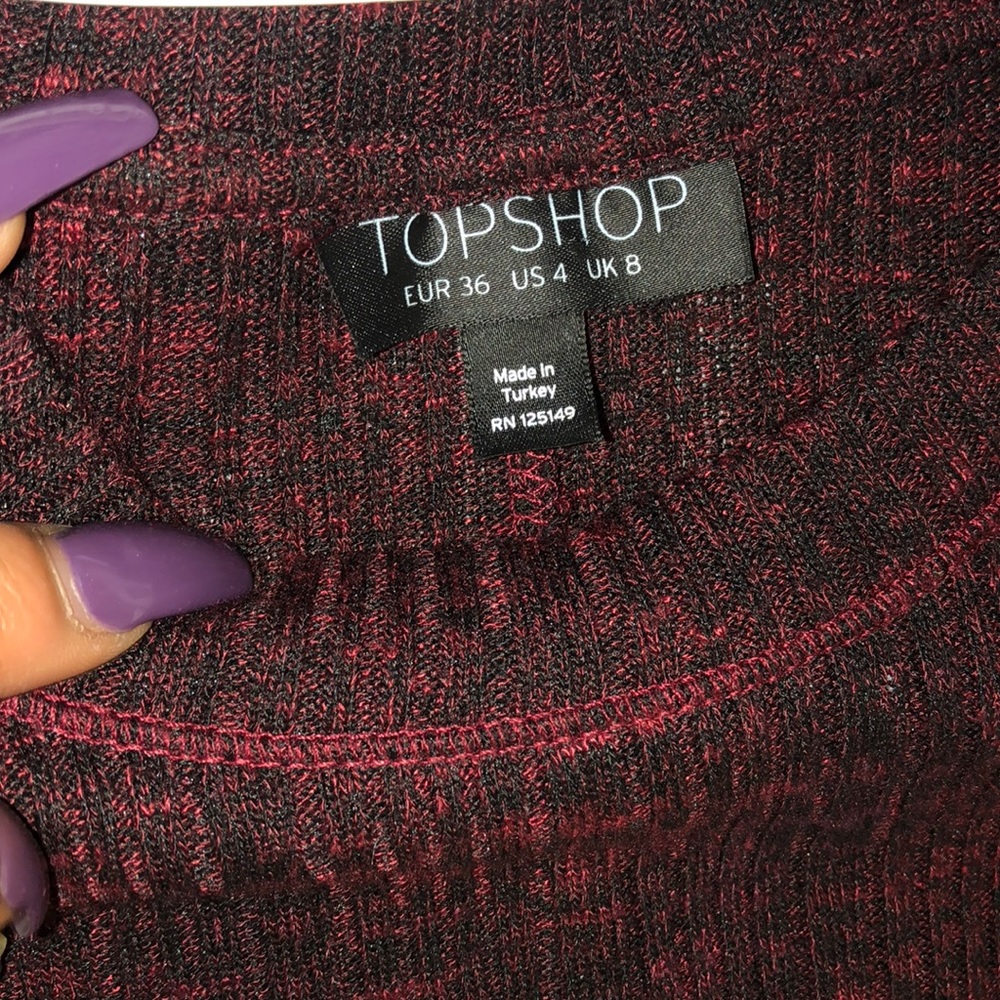 TopShop Dress Red Size 4 NWOT